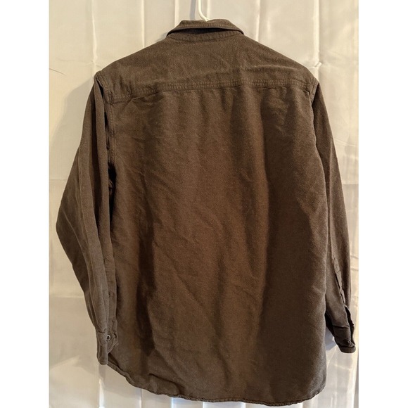 Red Head Men's Brown Flannel Cotton‎ Button Down, Size Large Tall - Picture 4 of 4